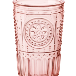 Bormioli Romantic Drikkeglas, Lyserød, 34 Cl