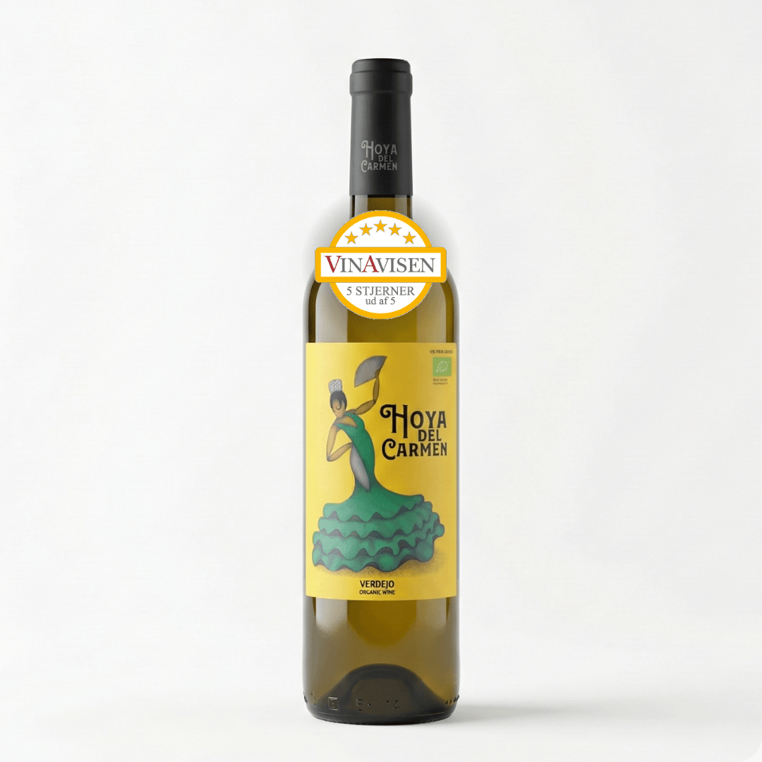 Hoya del Carmen Verdejo, Hvidvin, økologisk og vegansk, Manchuelo, Spanien