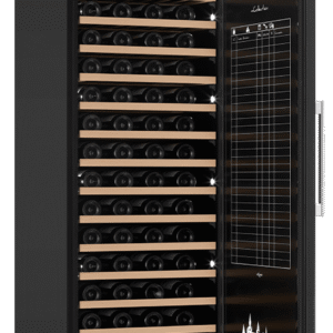 Vinlagringsskab indbygget 126 flasker, sort, robust, mQuvée WineStore 177 - 15 hylder - Anthracite Black