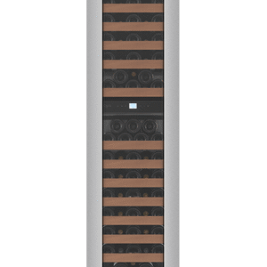 Vinkøleskab til indbygning eksklusiv 45 cm - Edge 45D Stainless, rustfri, støjsvag, 2 temperaturzoner, højskab