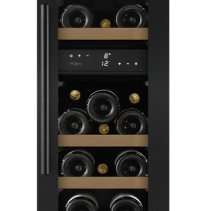Vinkøleskab til indbygning 30 cm bred - WineCave 700 30D Anthracite Black - 2 temperaturzoner - sort vinkøleskab