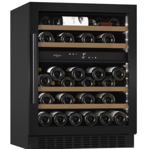 Vinkøleskab til indbygning 60 cm - mQuvée WineCave 700 60D Anthracite Black, sort, 2 temperaturzoner