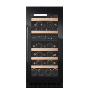 Vinkøleskab til indbygning 40 cm - WineCave 800 40D Fuldlglas Sort - sort, 2 temperaturzoner