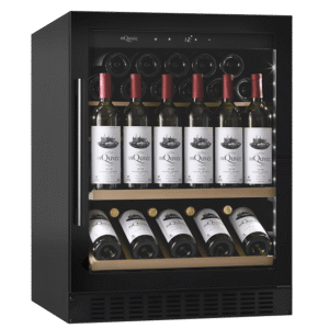Vinkøleskab til indbygning 60 cm - mQuvée WineCave 700 60S Anthracite Black, Sort, Støjsvag, 700 mm høj dør