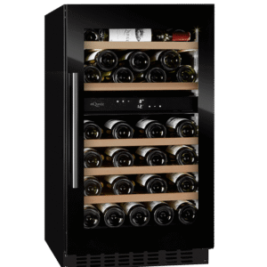 Vinkøleskab til indbygning 50 cm - mQuvée WineCave 800 50D Fullglass Black, sort, 2 temperaturzoner