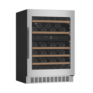 Vinkøleskab til indbygning 60 cm - mQuvée WineCave 780 60D Stainless, Rustfri, 45 flasker, 780 mm dørhøjde