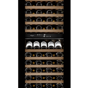 Vinkøleskab til indbygning 60 cm højskab - mQuvée WineCave Infinite 187D Push-Pull, Støjsvag, sort, 2 temperaturzoner