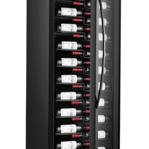 Vinkøleskab Fritstående Låsbart, mQuvée WineExpert 192 Fuldglas Sort Label-view, sort, Kompressorkøling, 153 flasker