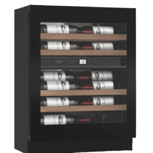 Vinkøleskab til indbygning - WineCave Exclusive 700 60D Slim Fullglass Black - Push/Pull