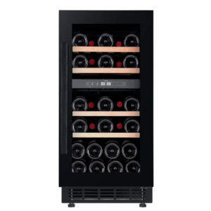 Arctic Collection 40D Fullglass Black indbygget vinkøleskab 28 flasker