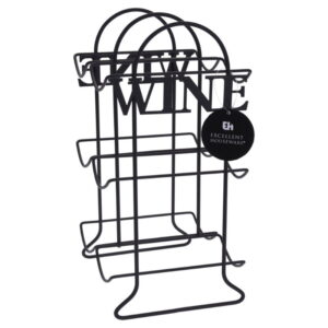Vinreol i metal 6 flasker