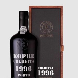 Kopke Colheita port 1996 i flot gaveæske