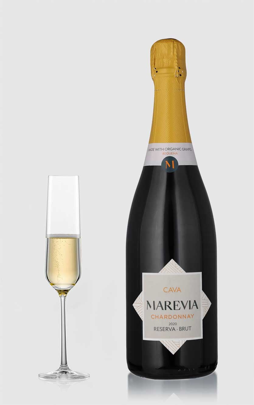 Chardonnay Brut Reserva Ãko Vega Medien Cavas Marevia 2020