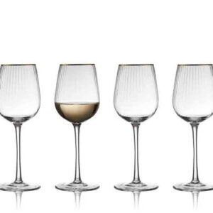 Lyngby Palermo Gold Hvidvinsglas