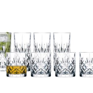 Lyngby Glas Krystal Melodia whisky/highball glas 8 stk
