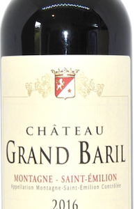 Château Grand Baril, Montagne-Saint-Émilion 2016