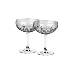 Frederik Bagger Crispy Dark Gatsby champagneskål grå 33cl 2 stk