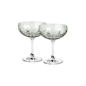 Frederik Bagger Crispy Emerald Gatsby champagneskål grøn 33cl 2 stk